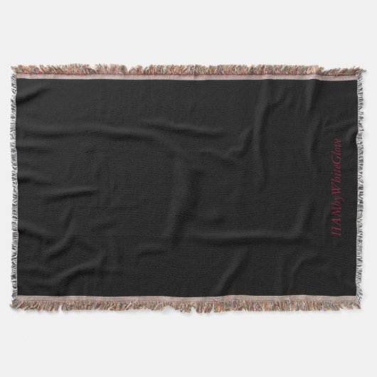Black/Tan - Throw Blanket - HAMbyWhiteGlove Deken (Voorkant)