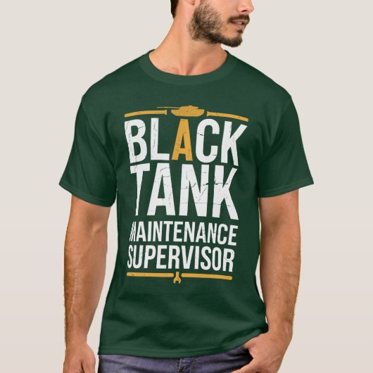 Black Tank Maintenance Supervisor Funny Fathers Da (Voorkant)