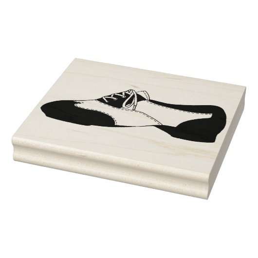 Black Tapdans Oxford Tap Dance Shoe Teacher Rubberstempel (Stempel)