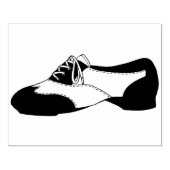 Black Tapdans Oxford Tap Dance Shoe Teacher Rubberstempel (Afrduk)