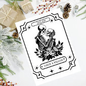 Black tarot Goth save the date wedding Invitation Kaart