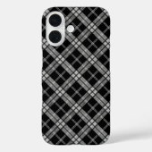 Black Tartan Case-Mate iPhone Case (Achterkant)