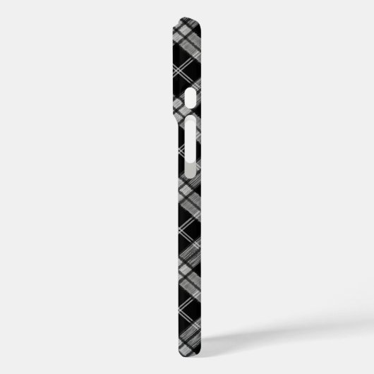 Black Tartan Case-Mate iPhone Case (Achterkant / Links)