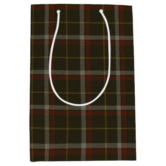 Black Tartan Medium Cadeauzakje (Voorkant)