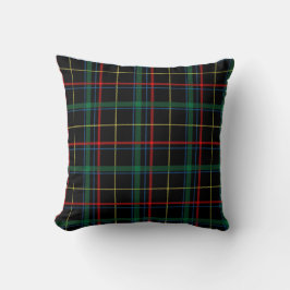 Black Tartan of Plays Print Sierkussen