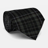 Black Tartan Stropdas (Opgerold)