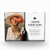 Black Tassel Custom Photo Afstuderen Fotoblokken (Voorkant)