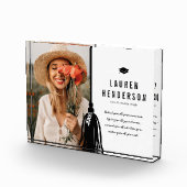 Black Tassel Custom Photo Afstuderen Fotoblokken (Rechts)