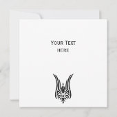 BLACK Tattoo op stam - tulp + uw ideeën (Achterkant)