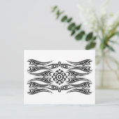 Black Tattoo Tribal 1 Briefkaart (Staand voorkant)