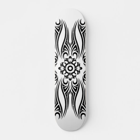 Black Tattoo Tribal 1 Persoonlijk Skateboard (Voorkant)