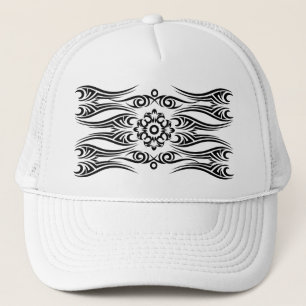 Black Tattoo Tribal 1 Trucker Pet