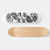 Black Tattoo Tribal 2 Persoonlijk Skateboard (Horizontaal)