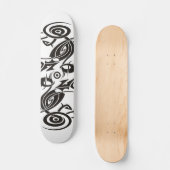Black Tattoo Tribal 2 Persoonlijk Skateboard (Voorkant)