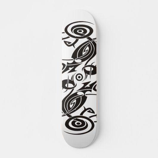 Black Tattoo Tribal 2 Persoonlijk Skateboard (Voorkant)