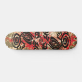 Black Tattoo Tribal 2 | rode verf Persoonlijk Skateboard (Horizontaal)
