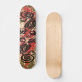 Black Tattoo Tribal 2 | rode verf Persoonlijk Skateboard (Voorkant)