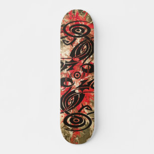 Black Tattoo Tribal 2   rode verf Persoonlijk Skateboard