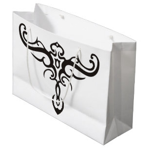BLACK TATTOO TRIBAL III + uw idee Large Cadeautasje