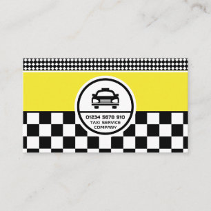 Black Taxi Cab Circled Logo, prijslijst Visitekaartje