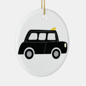 Black Taxi Keramisch Ornament (Rechts)
