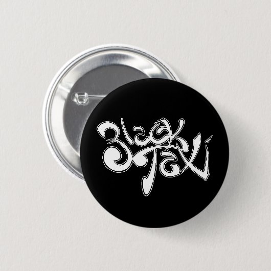 Black Taxi Logo Button (Voorkant /achterkant)