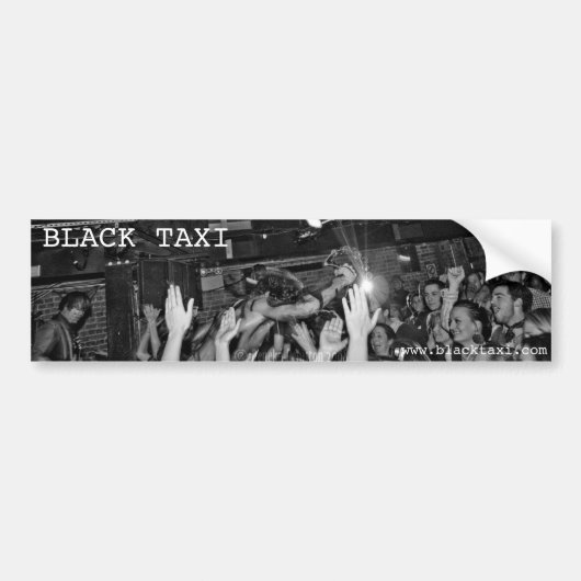 Black Taxi @ Mercury Lounge Bumpersticker (Voorkant)