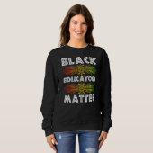 Black Teacher Educator African American Black Hist Trui (Voorkant volledig)