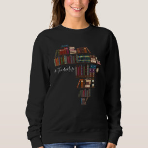 Black Teacher Life Africa Map Black History Maand Trui