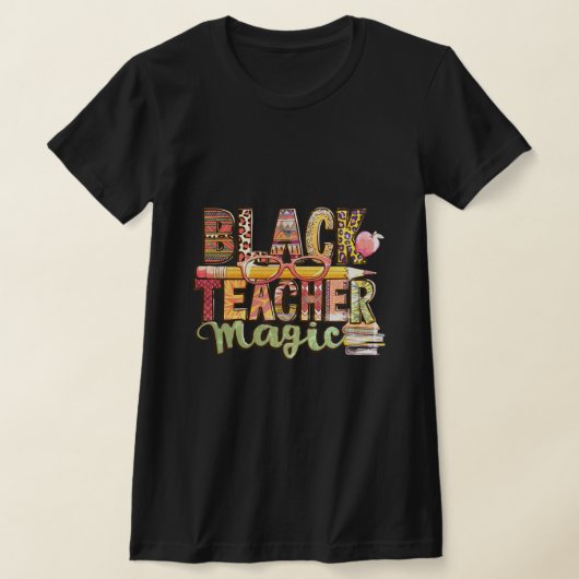 Black Teacher Magic: Inspire & Educat T-shirt (Laagn)