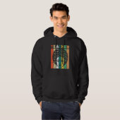 Black Teacher Magic Melanin Hearts Black History M Hoodie (Voorkant volledig)