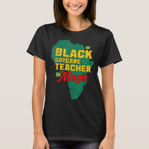 Black Teacher Magic Melanin Pride Black History T-shirt