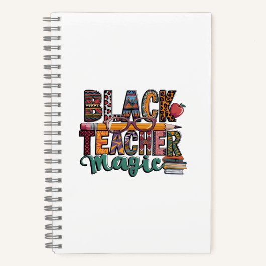 Black Teacher Magic: Schrijven en inspireren Notitieboek (Voorkant)