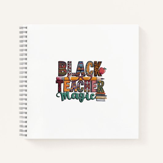 Black Teacher Magic: Schrijven en inspireren Notitieboek (Voorkant)