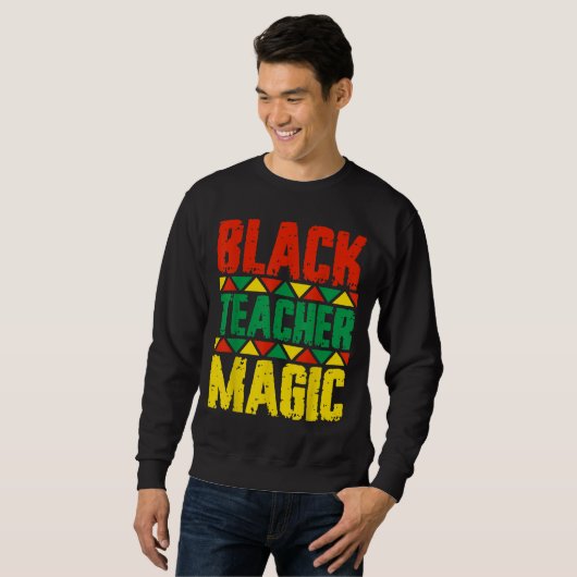 Black Teacher Magic Trui (Voorkant volledig)