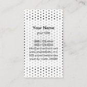 Black Techno Stippen Modern Visitekaartje (Achterkant)