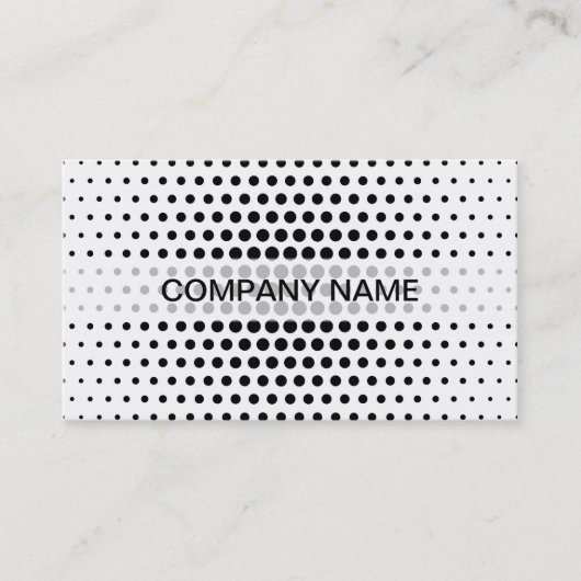 Black Techno Stippen Modern Visitekaartje (Voorkant)