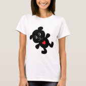 Black Teddy Bear Love T-shirt (Voorkant)