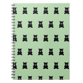 Black Teddy Bear-Notitieboek Notitieboek
