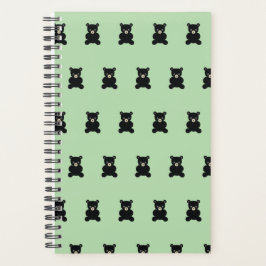 Black Teddy Bear Planner