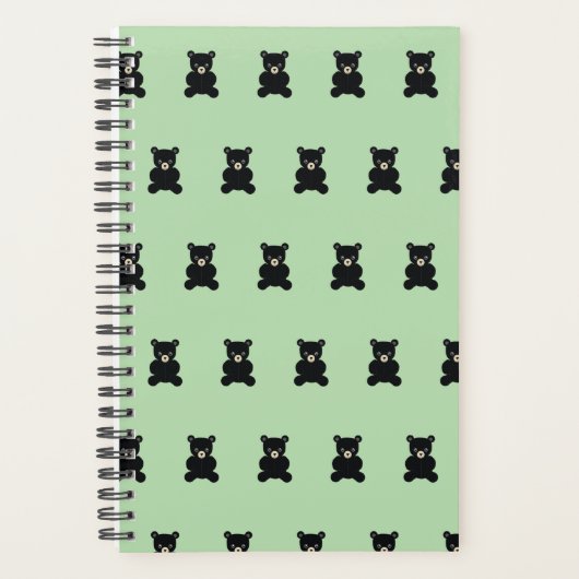 Black Teddy Bear Planner (Voorkant)