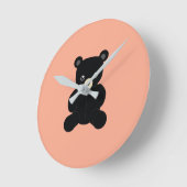Black Teddy Bear- Ronde Klok (Hoek)