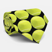 Black Tennis Ball Stropdas (Opgerold)