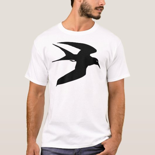 Black Tern Bird in Flight T-shirt (Voorkant)