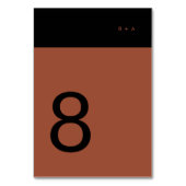 Black Terracotta Stripe Modern Premium Elegant Kaart (Voorkant)