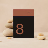 Black Terracotta Stripe Plain Premium Elegant Kaart