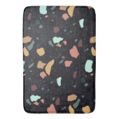Black Terrazzo Pattern Badmat (Voorkant Verticaal)