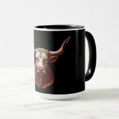Black Texas longhorn Mok (Voorkant rechts)