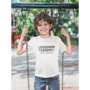 Black Text Lockdown Legende Graag Gedaan T-shirt