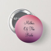 Black Text Moeder of Bride Button (Voorkant /achterkant)